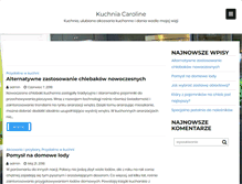 Tablet Screenshot of kuchniacaroline.pl